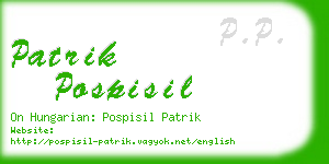 patrik pospisil business card